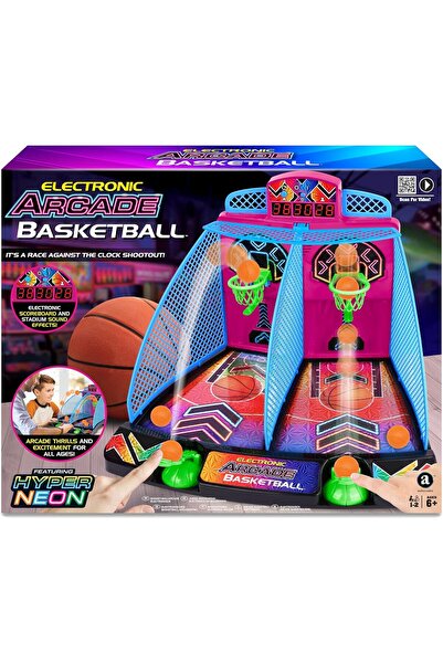 Ambassador Electronic Arcade Basketball Game Hyper Neon Series 2 Players With...