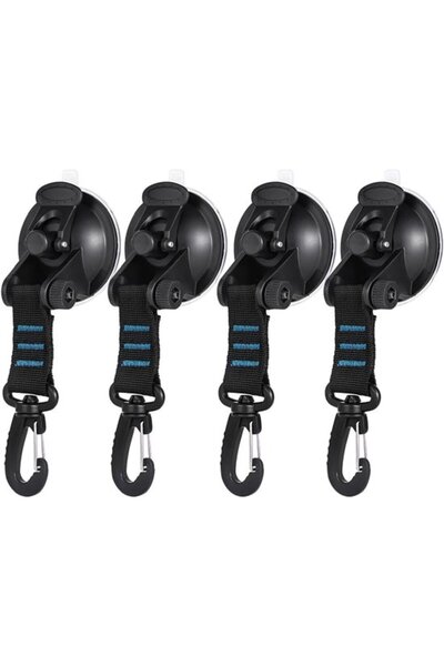 Morvena Picks Un set de 4 puncte de ancorare pentru ventuze cu carlige de mon...