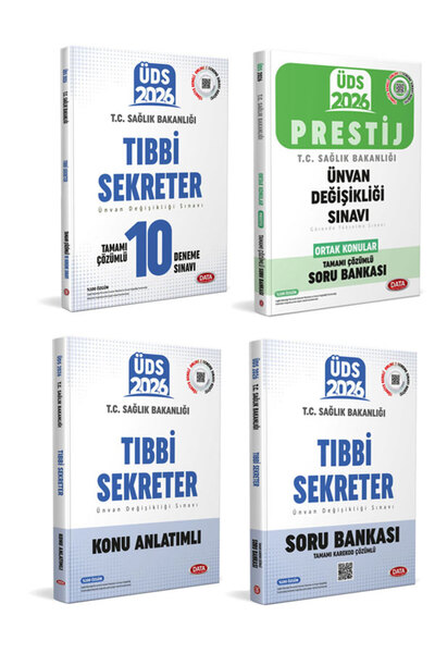 Data Yayınları 2026 ÜDS Sağlık Bakanlığı Tıbbi Sekreter Ünvan Değişikliği Sın...