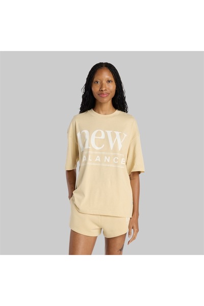 New Balance Γυναικείο Αναδιαμορφωμένο Oversized T-Shirt M