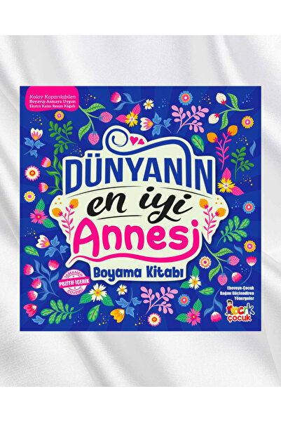 Bıcırık Yayınları The Best Mother in the World Coloring Book (Easily Tearable...