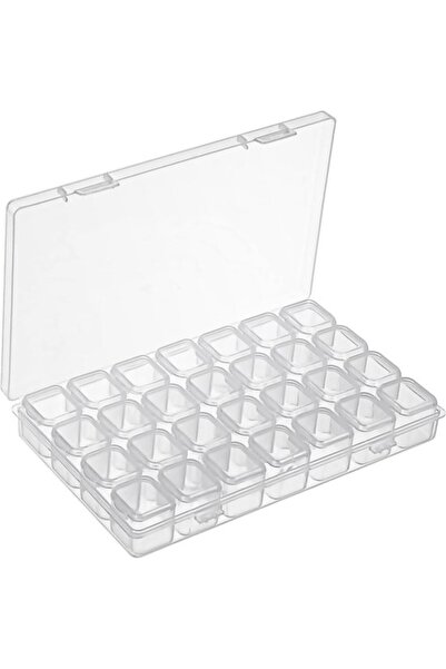 Morvena Picks Pachet de 2 cutii de depozitare transparente pentru picturi cu ...
