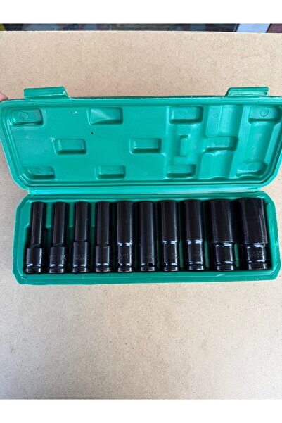 Genel Markalar 10 Parça 1/2” Uzun Darbeli Lokma Seti – Impact Lokma Anahtar T...