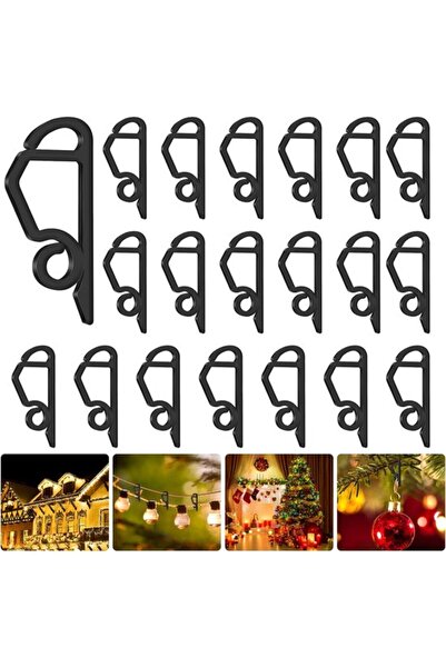 Morvena Picks Pachet de 20 cârlige pentru jgheab de scurgere, mini cleme de l...