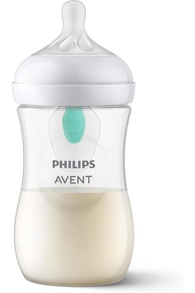 AVENTUS Natural Response Baby Bottle with Special Valve to Reduce Air Intake ...