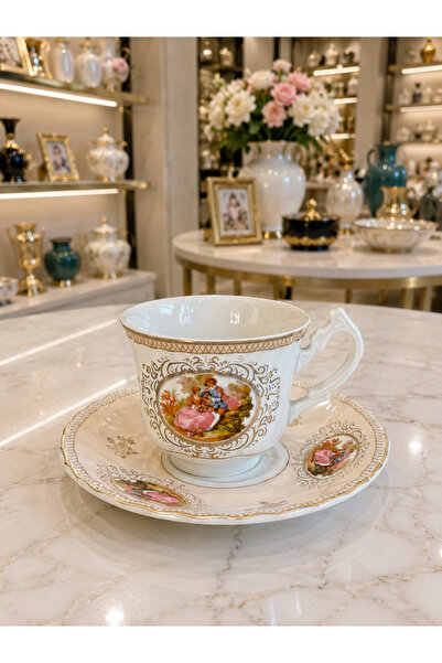 Generic Brand كوب قهوة بورسلين لشخص واحد من ESTERHOMEDECOR