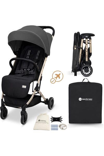 neobreez LITEX Lightweight Cabin Size Travel Baby Toddler Stroller|Trolley Ha...
