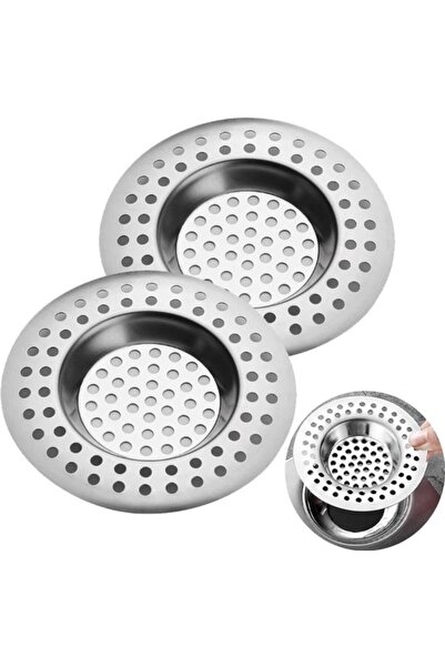 Morvena Picks Filtru de scurgere - pachet de 2, otel inoxidabil, pentru chiuv...