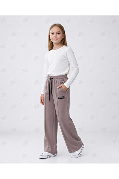 Minimoda Kids Pantaloni de trening pentru fete cu cusături frontale