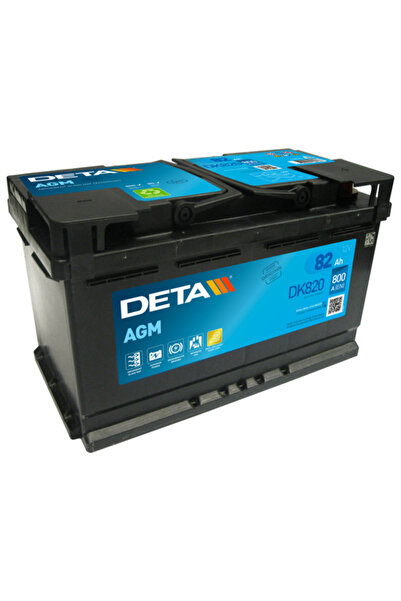 EXIDE DETA 82 AH AKÜ 800A START STOP AGM Akü