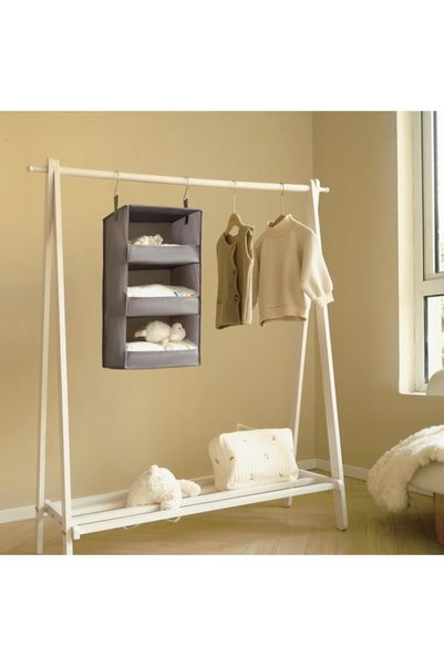 Morvena Picks Geanta de depozitare suspendata - Bej - 30×30×60cm - 3 straturi
