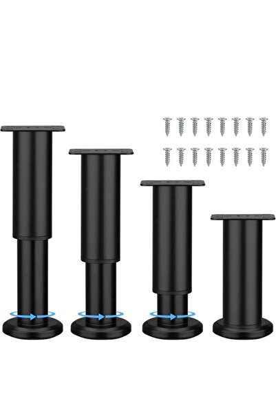 Morvena Picks Picioare de mobilier (pachet de 4) – Picioare reglabile robuste...
