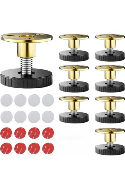 Morvena Picks 8 picioare de mobilier reglabile, 33-40 mm, cu picioare de nive...