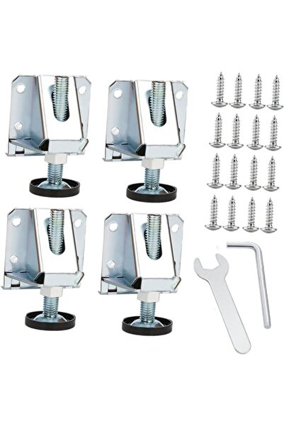 Morvena Picks Picioare de mobilă reglabile cu filet 0-60 mm 4 piese pentru du...
