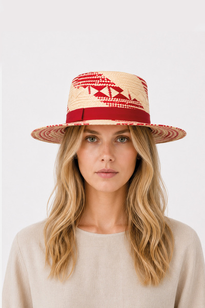 Nordbron Orkney Hasır Şapka Straw Hat Tokalı Yazlık Şapka