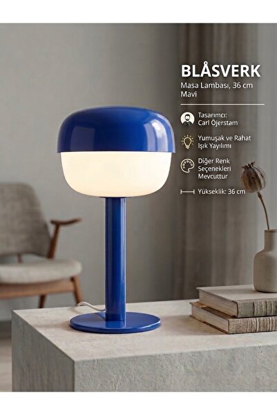 demitar BLASVERK 36 Cm Masa ve Gece Lambası Abajur