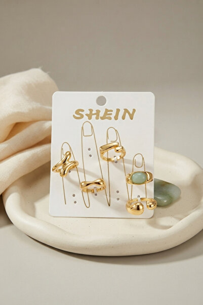 Lisinya Gold Color Brass Bohemian Ring Combination Byk4272 -