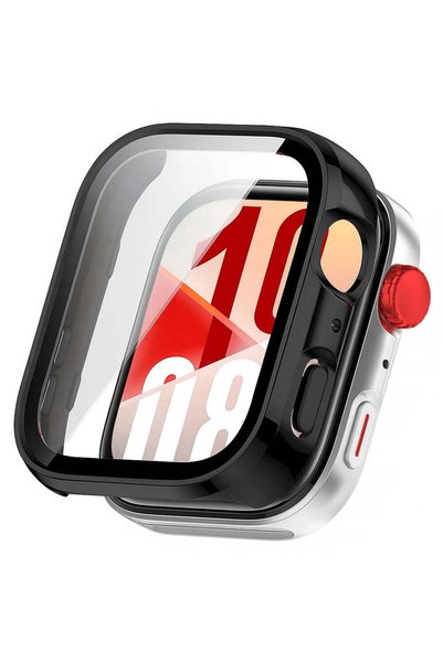 Techsuit Carcasă smartwatch pentru Huawei Watch Fit 4, Techsuit, negru - negru