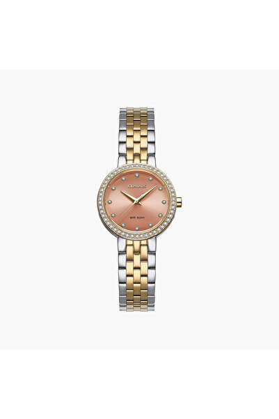 Omax Women's Analog Round 30 MM Metal Closed Band Watch | 00ASS012T014