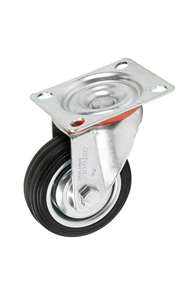 DETOOLZ περιστρεφόμενος τροχός, καουτσούκ 75x22mm G01