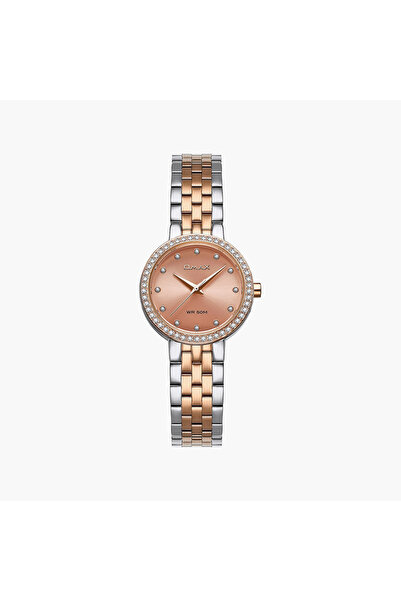Omax Women's Analog Round 30 MM Metal Closed Band Watch | 00ASS012N030