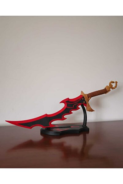 Printorium Standlı Kızıl Alev Kılıcı Figür– Fantastik 3D Tasarım - Solo Leveling