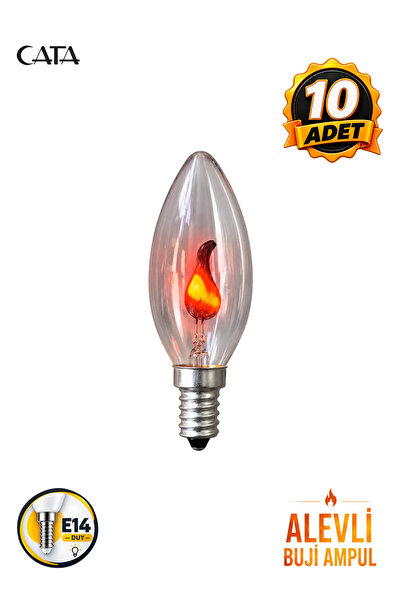 Cata CT-2021 E14 Duy Alevli Buji Ampul 10 adet