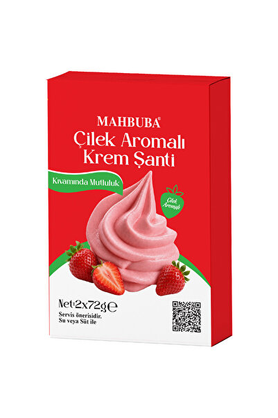 Mahbuba Krem Şanti Çilek Aromalı 2x72gr