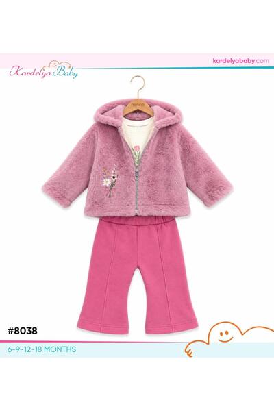 PELÜŞ MINTLU BEBE 3LÜ TAKIM