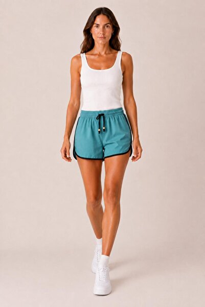 ALEXANDERGARDI Contrast Piping Lace-Up Sports Shorts