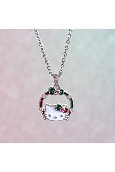 Heda Jewelry قلادة هالو كيتي - قلادة قطة لطيفة بتصميم سانريو