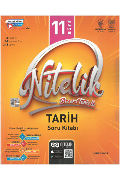 Nitelik Yayınları Nİtelik 11.Sınıf Tarih Soru Kitabı Beceri Temelli Maarif Model