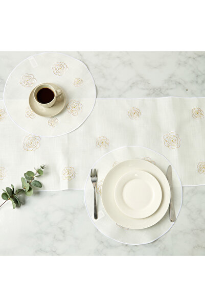 Lifestyle Floral Embroidered 4-Piece Placemat Set - 38 cms