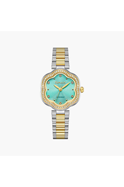 Omax Women's Analog Asymmetric 32 MM Metal Clasp Watch | SQ-CS016TTIS3