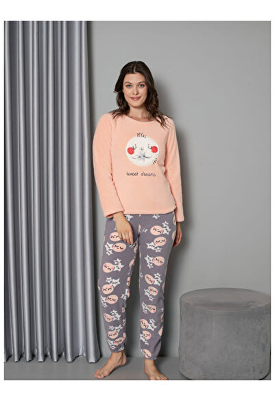 Lady Wellsoft Cute Pajama Set Top and Bottom