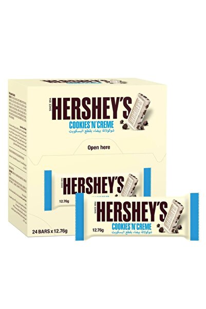 Hershey's Hershey’s Cookies ’N’ Creme Chocolate – 12.76g x 24 (306g) , pack of 2