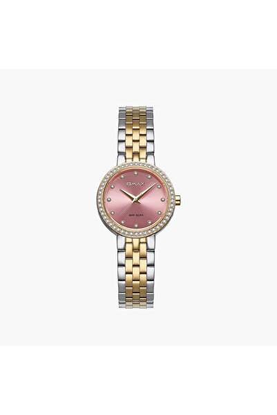 Omax Women's Analog Round 30 MM Metal Closed Band Watch | 00ASS012T013