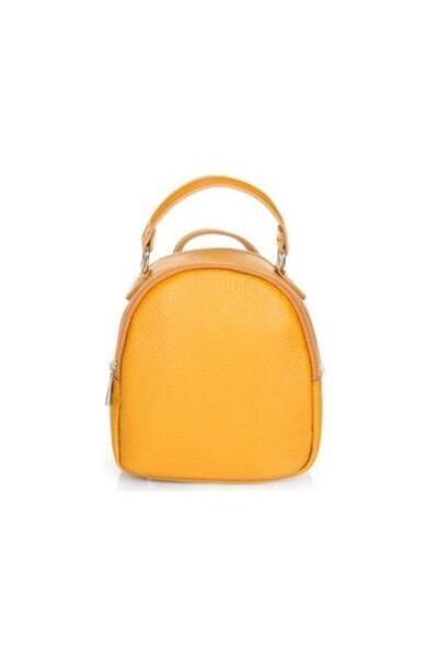 Generic Brand Rucsac GIULIA MASSARI din piele, galben