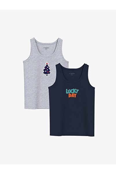 LCW STEPS Lc Waikiki Boys' Crew Neck Undershirt 2-Pack (W4)