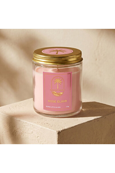 Lifestyle Bin Classic Rose Elixir Scented Jar Candle - 170 gms