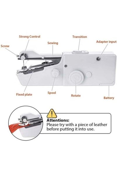 Gennext Handy Stitch Mini Sewing Machine - Portable, Handheld, Beginner Sewing Products - Handy Stitching Device