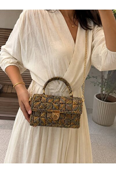 Generic Brand Paper Rope Box Bag Crossbody Bag