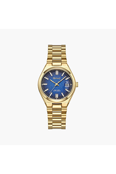 Omax Women's Analog Round 34 MM Butterfly Buckle Watch | 00PSD002G019