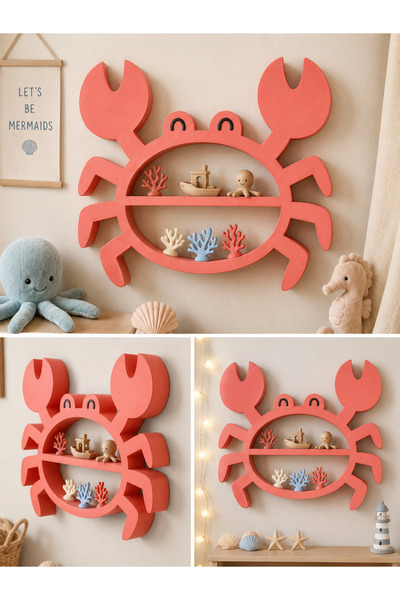 Della Yengeç Temalı Deniz Dünyası Çocuk Rafı 🦀🌊