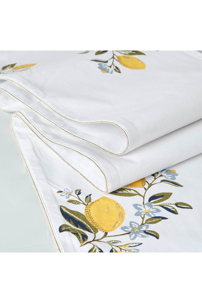 Lifestyle Lemon Print Table Runner - 180x33 cms
