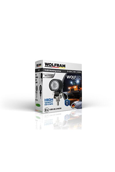 WOLFRAM Wolf Serisi 32301 Çalışma Lambası Yuvarlak Mini 425 Lümen FLOOD - 32301