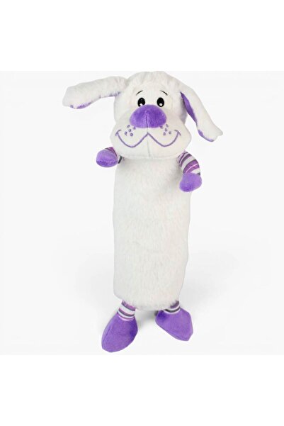 Zufigo Plush Pencil Bag, Dog-Shaped Pen Holder, Pencil Case 35 cm Purple