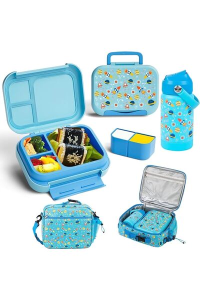 GENERAL Meland D Double Layer Divided Leak-Proof Bento Lunch Box for Adults, ...