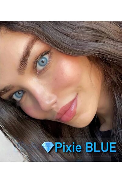 EyesPro PİXİE BLUE doğal mavi göz lensi yıllık yumuşak dokulu yanma batma yapmaz