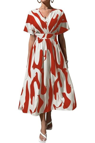 Leriya Fashion Lf-Wd1194 Flare Sleeve Dress for Women by Lirya Fashion